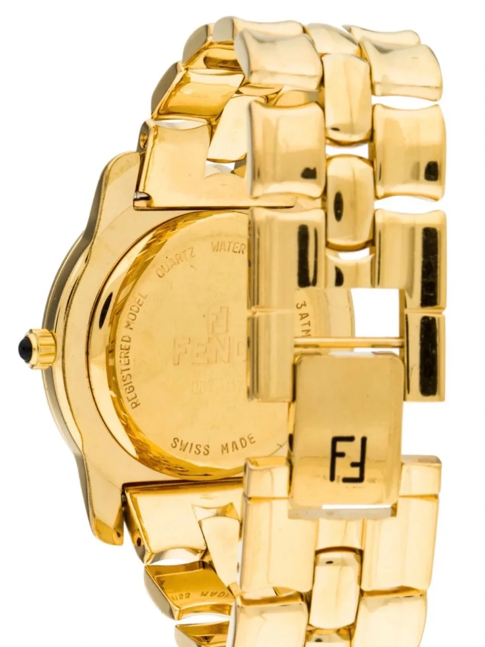 Fendi Gold Men's Dress Watch with Gold Dial